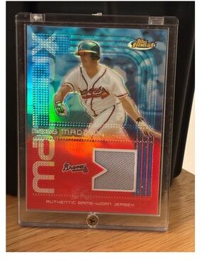 Greg Maddux 2004 Topps Finest Game Used Jersey Relic Atlanta Braves HOF
